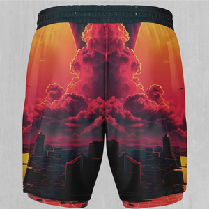 Custom Mens Quick Dry Swim <b>Shorts</b> with <b>Compression</b> Liner 7 Inch Inseam Printed Board <b>Shorts</b> Summer Beachwear OEM ODM Supplier - Product Image 5