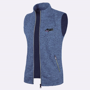 Africa Twin Crf Men's Cardigan Chaleco de punto con cremallera Cuello alto Stand-Camiseta sin mangas - Product Image 3