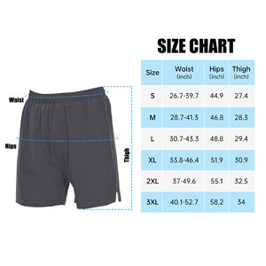 Shorts de sport pour hommes, pour la course à pied, la musculation, le fitness, séchage rapide, avec poche pour téléphone, pour la gym et l'entraînement. - Product Image 6