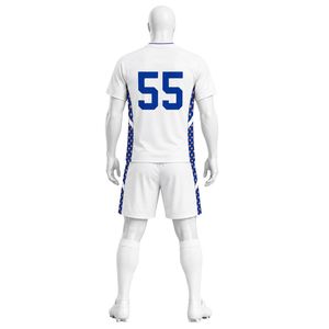 Conjunto de Lacrosse Blanco y Azul para Hombre, Jersey y Pantalones Cortos, Uniforme Deportivo Ligero, Transpirable, para Entrenamiento y Competencia - Product Image 2