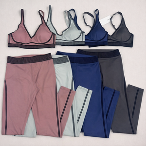 Conjunto Deportivo de 3 Piezas para Mujer, de Secado Rápido, Transpirable, con Leggings de Manga Larga, Chaqueta de Compresión y Sujetador Deportivo para Yoga, Gimnasio y Entrenamiento - Product Image 6