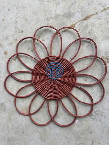 Top One Natural Rattan Placemat <b>Round</b> <b>Table</b> Wedding and Decor <b>Mat</b> Rattan Charger Plate Perfect for Dining <b>Table</b> - Product Image 4