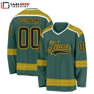 เสื้อฮอกกี้น้ำแข็งแบบซับลิเมชั่นสั่งทำพิเศษ ชุดทีมนานาชาติสำหรับผู้ชาย ผู้หญิง และเยาวชน ทรงพอดีตัว คุณภาพสูง - Product Image 2