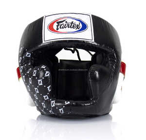 Fairtex HG10 Protecteur de tête de super sparring kickboxing de haute qualité en cuir véritable pour équipement d'entraînement de boxe - Product Image 6