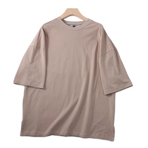 Offre Spéciale 210 GSM T-shirt à épaules tombantes en coton 100% épais - Product Image 1