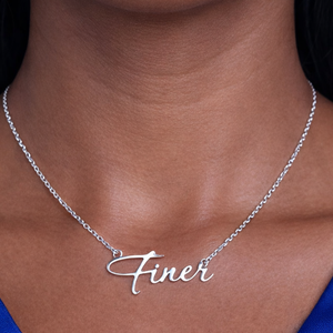 Collar con Nombre en Caligrafía Finera, Colgante Minimalista con Cadena, Joyería Griega Dorada/Plateada, Regalo Elegante y Personalizado para Mujer - Product Image 2