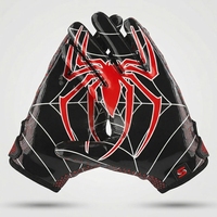 Gants de rugby antidérapants et respirants en cuir synthétique à doigts entiers, design personnalisé, unisexe, pour le football américain