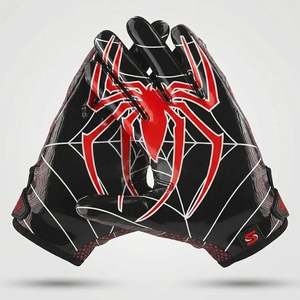 Gants de football américain et de rugby en cuir synthétique respirant antidérapant à doigts entiers, design personnalisé, gants de sport unisexes pour hommes - Product Image 3
