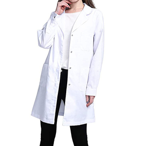 Blouse de laboratoire blanche de haute qualité en coton et polyester, uniforme médical pour médecins, infirmières, hôpitaux, hommes et femmes, blouse d'infirmière, blouse de laboratoire - Product Image 2