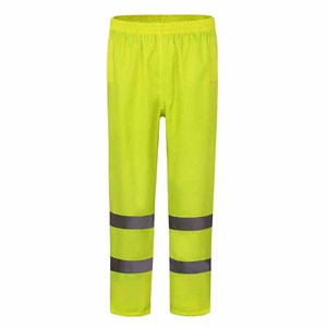 <b>Waterproof</b> Canvas Safety Pants for Unisex Construction <b>Work</b> OEM Service Wholesale Custom 100% Polyester Straight Pattern Hi Vis - Product Image 1