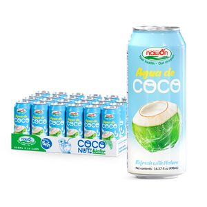 Eau de coco fraîche à 100% en conserve, 16,57 fl oz, boissons aux jus de fruits et légumes, meilleur prix d'usine, exportateur, eau de coco pure - Product Image 2