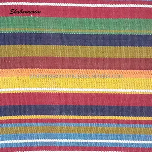 Eco-Friendly Cool Cotton Fabric for Uniform Hand Knitted Stripe Fabric Made in India