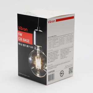 Bombilla de bola LED Vitson Edison de alta calidad 2700K E26 6W estilo KOR 53826 para uso interior de hotel diseño de la YGA16A04-G95-G062630 - Product Image 6