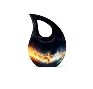 Urne funéraire moderne en laiton et aluminium en forme de goutte d'eau pour adulte - Petite urne commémorative décorative pour cendres - Product Image 3