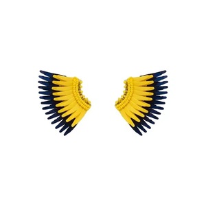 Boucles d'oreilles créoles bohèmes en corde perlée Miyuki Seed pour femme, bijoux fantaisie CRYSTAL CRAFT - Product Image 1