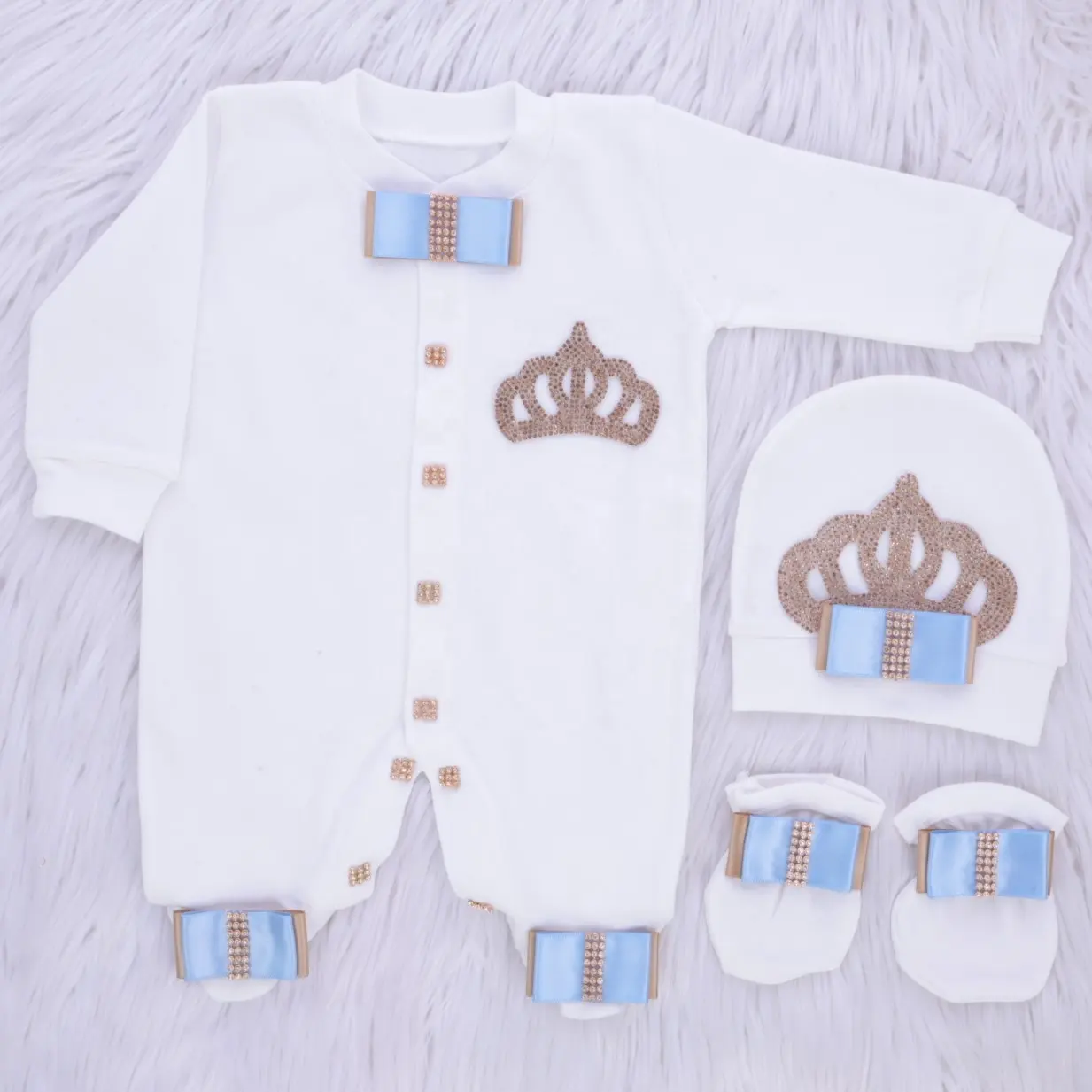 100% algodão moderno crianças roupas de bebê menino, 3 peças de tecido de algodão de qualidade europeu macacão de bebê conjunto 0-3 e 3-6 meses