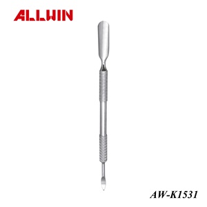 Empujador de Cutículas Profesional de Doble Punta, Acero Inoxidable Pulido para Manicuristas - Product Image 3