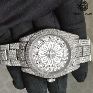 Charm_Jewells Luxury Women's Stainless Steel <b>Watch</b> Round Dial Sapphire Crystal <b>Diamond</b> Bezel Analog Quartz Movement - Product Image 6