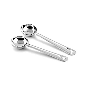 Cucharón Profundo de Acero Inoxidable Karchi Chacha |   Cuchara para servir sopa, leche y salsa |   Cucharón de Cocina Resistente para Servir y Cocinar - Product Image 3