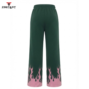 Pantalon de survêtement évasé pour femme, nouvelle collection 2027, haute qualité, couleur personnalisable, satin, hiver, en promotion - Product Image 2