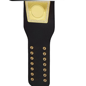 Ceinture de championnat de lutte en laiton et zinc noir de qualité supérieure, ceinture de titre d'arts martiaux, sangle de vainqueur de match pour cérémonie événementielle - Product Image 4