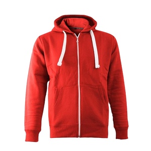 Sudadera con capucha térmica de algodón 100% para hombre, con cremallera completa, cálida, suave, sin forro, de manga larga y corte holgado. - Product Image 1