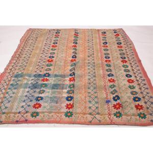 Lavinas Boho Kantha Suzani Embroidered <b>Quilt</b> Handmade Vintage Cotton Floral Eco-Friendly Washable All-Season Home Bedspread - Product Image 1