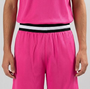 Ensemble de maillots de basket-ball rose personnalisé, nom de l'équipe 00, impression par transfert thermique, maille sans manches, col respirant, séchage rapide, unisexe - Product Image 4