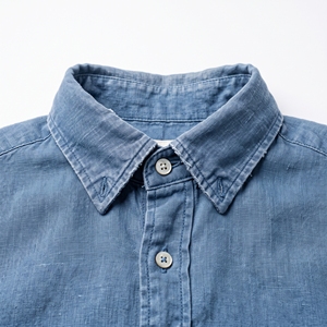 เสื้อเชิ้ตผ้าลินินซักสำเร็จรูปสำหรับผู้ชาย แขนสั้น ระบายอากาศดี สไตล์ลำลอง รับผลิตแบบ OEM ODM ขายส่งจากโรงงาน รับสั่งทำพิเศษ - Product Image 5