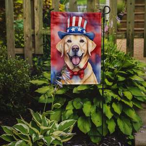 Multicolor Labrador Retriever patriótico americano jardín bandera buzón decorativo patio bandera Banner para Patio ilustraciones para flor - Product Image 2