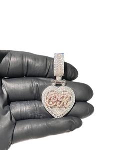 Offre Spéciale 925 Argent Glace Out Pendentif VVS Moissanite Diamant Testeur À La Mode VVS Quartz Charme Plaqué Or Hip Hop Bijoux - Product Image 1