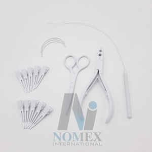 Kit d'outils d'extension de cheveux enduit de poudre personnalisé pour étudiants inclus pince multifonctionnelle pinces à cheveux outil de boucle et ciseaux - Product Image 5