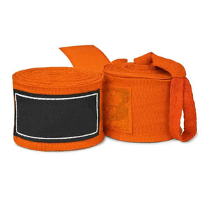 Custom Logo Boxing <b>Hand</b> Wraps with <b>Hand</b> Grips Waterproof & Breathable Cotton for MMA Sanda Kick Boxing-Unisex - Product Image 1