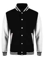 Veste de baseball universitaire pour homme, style streetwear, personnalisable OEM, hiver, respirante, coupe-vent, avec broderie et manches doublées