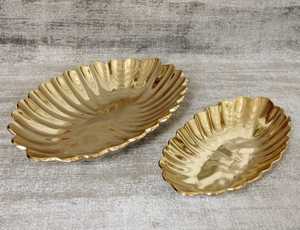 Platos de Servir Modernos y Duraderos de Aluminio con Acabado Dorado para Uso en Campamentos - Product Image 2