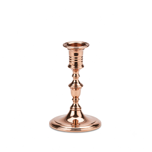 Brass Modern Candle Taper Holder with Ring Handle Handmade Eco-Friendly Durable Metal Home Decoration for Christmas & <b>Easter</b> - Product Image 4