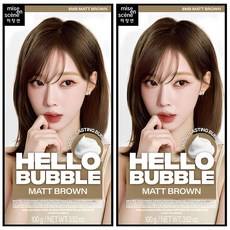 Mise En Scene Hello Bubble Tinta per Capelli Semi-Permanente Marrone Opaco, Confezione da 2, Prezzo Scontato - Product Image 1