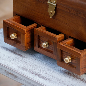Contemporary Wooden Jewellery Box Handmade Decorative Case for <b>Ring</b> Necklace Bracelet & <b>Watch</b> Storage - Product Image 6