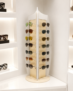 Modern Washable Freestanding for Plastic <b>Corner</b> Shelf Optical Display <b>Stand</b> for Eyewear and Sunglass Retail Stores - Product Image 6