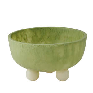 Bol décoratif en résine écologique polie MN EXPORTS MNE-1742, design classique, accent décoratif pour la maison, salon, bureau, service de restauration - Product Image 3