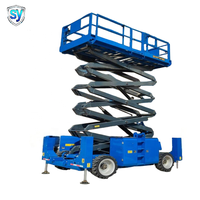 Plateforme de travail à ciseaux tout-terrain, élévateur hydraulique diesel avec une hauteur de travail de 22 m, capacité de 1000 kg pour les travaux en altitude