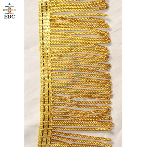 Flecos de alambre metálico dorado pesado para decoración de banderas, hechos con hilos metálicos de seda, para fabricantes al por mayor - Product Image 6