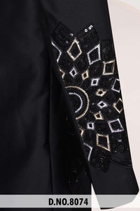 Sherwani Premium pour Homme, Sur Mesure, Traditionnel, Longueur Genou, Imprimé Numérique, Infroissable, Col Mandarin, Idéal Mariage et Cérémonies - Product Image 5