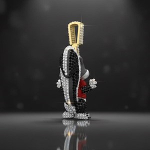 Colgante Personalizado de Personaje de Dibujos Animados con Estilo Hip Hop, Chapado en Plata 925 con Moissanita VVS, Certificado de Lujo para Hombre - Product Image 2