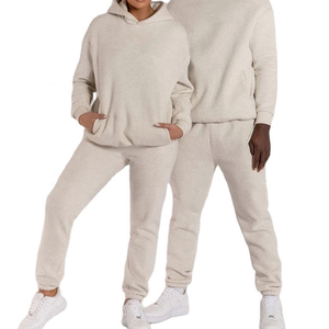 ชุดจ็อกเกอร์สตรีทแวร์ผ้าฝ้ายฟลีซคุณภาพพรีเมียมแบบยูนิเซ็กซ์ ชุดเซ็ต 2 ชิ้น เอวยางยืด เสื้อฮู้ดดี้ ชุดวอร์มฤดูหนาว - Product Image 4