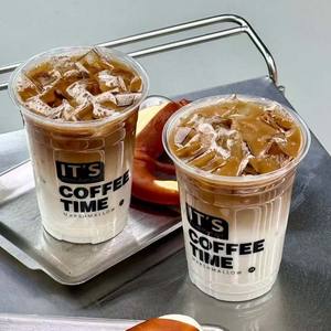 Impression <span class=keywords><strong>de</strong></span> logo personnalisée, vente en gros <span class=keywords><strong>de</strong></span> gobelets en plastique PET transparent jetables pour boissons froides et café, avec couvercle, 8, 10, 12, 14, 16, 32 oz, PLA - Product Image 5