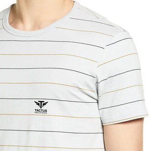 Camiseta estampada para hombre, suministro al por mayor, 100% algodón, cómoda, de corte holgado, cuello redondo, informal. - Product Image 4