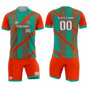 Eco Friendly Professional <b>Soccer</b> Uniform Set Custom Jersey Shorts Breathable Moisture-Wicking Team Numbers Performance Teamwear - Product Image 1