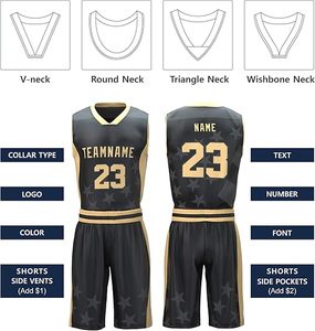 Uniformes de Baloncesto Sublimados, Ropa de Equipo, Camisetas y Chalecos de Baloncesto para Hombre, Conjuntos de Uniformes de Baloncesto Personalizados - Product Image 3