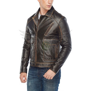 Casual Streetwear Men’s Modern Leather <b>Jacket</b> <b>Slim</b> <b>Fit</b> Urban Wear Lightweight Winter Casual Stylish Men Fashion Leather <b>Jacket</b> - Product Image 3
